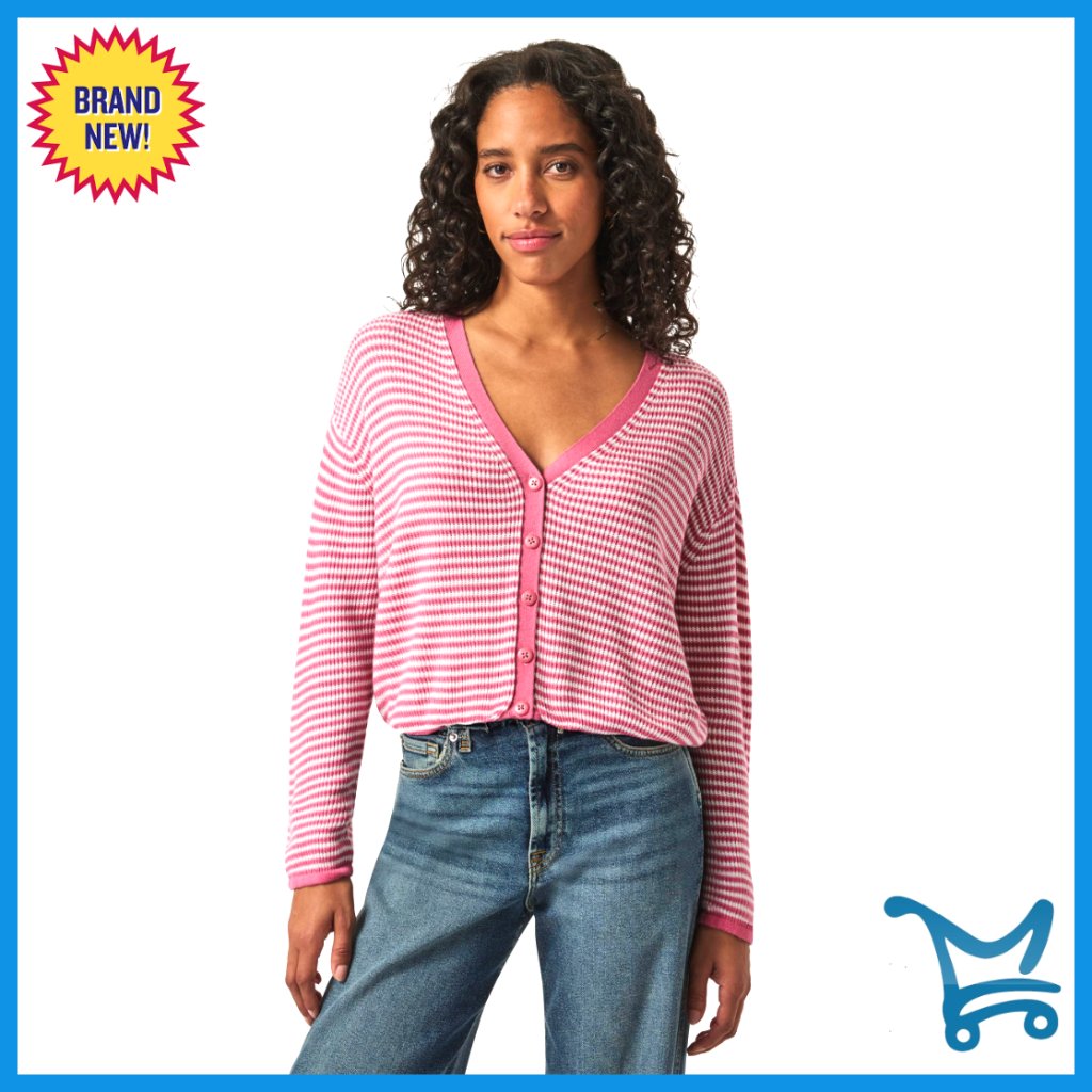 Lightweight Cashblend Cardigan With Drawstring Hem, Button Front